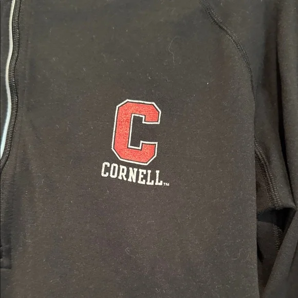 Nike Black Dri-FIT Half-Zip Pullover with Cornell Logo - Picture 2 of 5